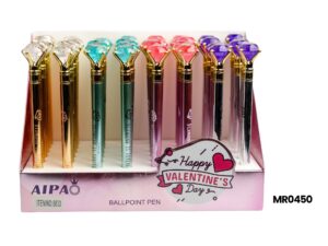 LAPICEROS ESTILO LUXURY CON ADORNO DE DIAMANTE